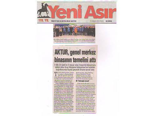 AKTUR, genel merkez binasının temeli atıldı