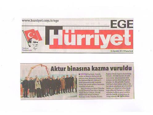 AKTUR binasına kazma vuruldu